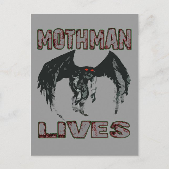 MOTHMAN LEVES POSTCARD POSTKARTE (Vorderseite)