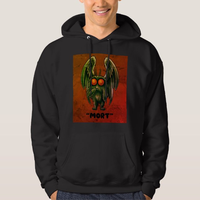 Mothman "Mort" Cryptid Vintage Image Style Sweat - (Devant)