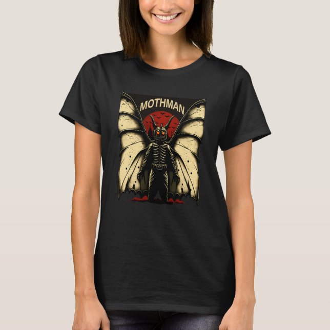 Mothman Mysterious Winged Creature  1 T-Shirt (Vorderseite)