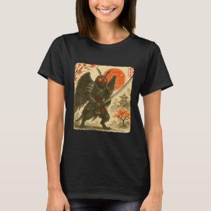 Mothman-Samurai-Japanischer-Krieger-Kostüm Sumi-e T-Shirt
