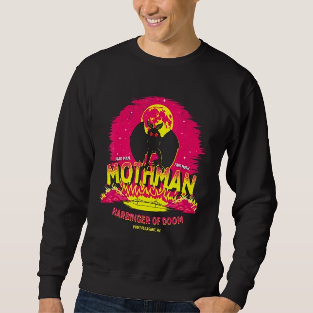 Mothman - Vorbote des Schicksals! Funny Niedlich C Sweatshirt (Vorderseite)