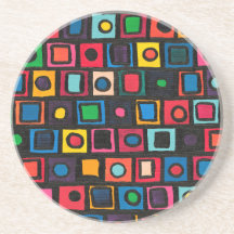 Motif 1 - Dessous de verre de grès