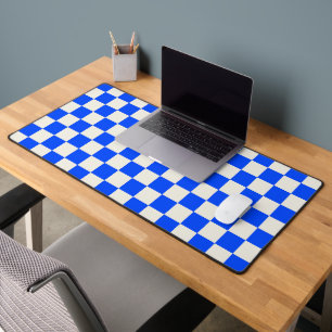 Motif à carreaux cobalt et crème
