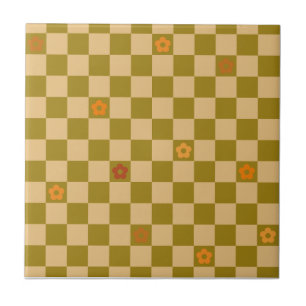 Motif à carreaux de fleurs - N° 02
