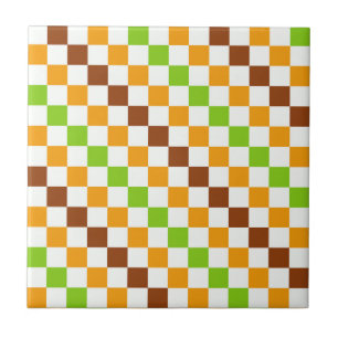 Motif à carreaux diagonaux en damier de récolte