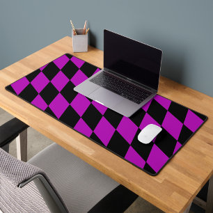 Motif à carreaux diamants Harlequin noir violet
