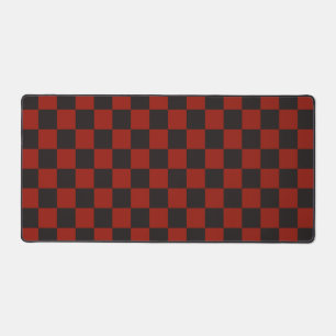 Motif à carreaux noir et rouge profond