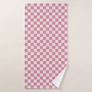Motif à carreaux rose poussiéreux