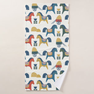 Motif à cheval inspiré de l'art scandinave. 