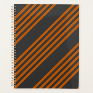 Motif à cinq bandes Burnt orange et charbon de boi