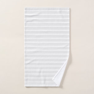 Motif à cinq bandes gris clair et blanc