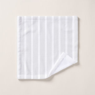 Motif à cinq bandes gris clair et blanc