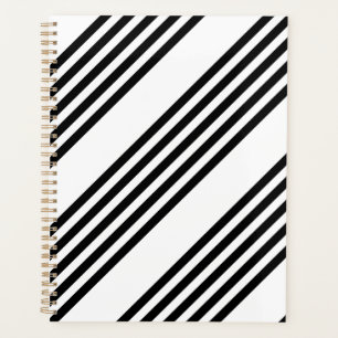 Motif à cinq bandes noir et blanc