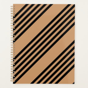Motif à cinq bandes noir et brun