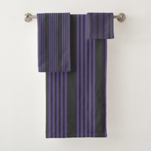 Motif à cinq bandes Ultra violet et charbon de boi