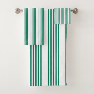 Motif à cinq bandes vert et blanc de la forêt