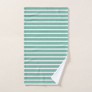 Motif à cinq bandes vert et blanc de la forêt