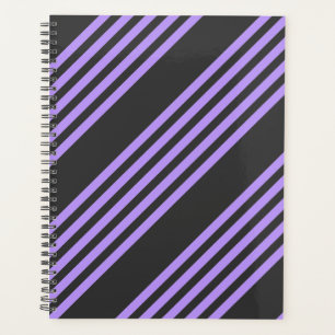 Motif à cinq bandes violet et charbon de bois