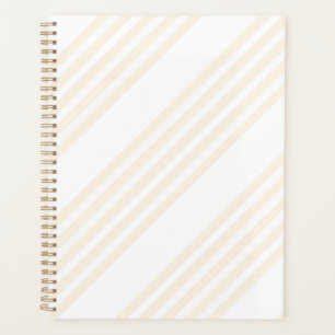 Motif à cinq rayures beige et blanc