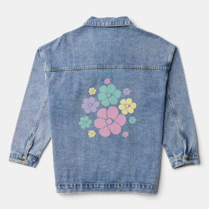 Motif à fleurs - rose, jaune, violet et vert
