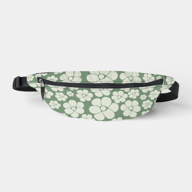 Motif à fleurs - Vert (Recto)