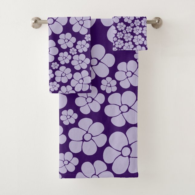 Motif à fleurs - violet (En situation)