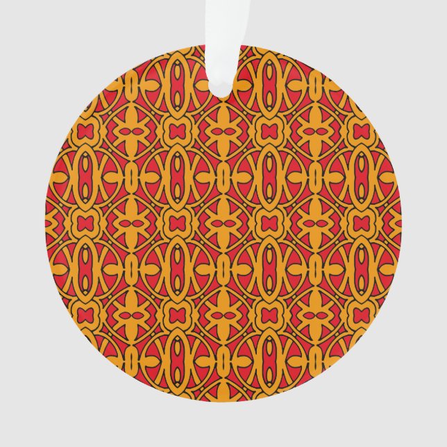 Motif à main orange et rouge (devant)