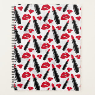 Motif À Pointe Polka Lipstick Et Lèvres