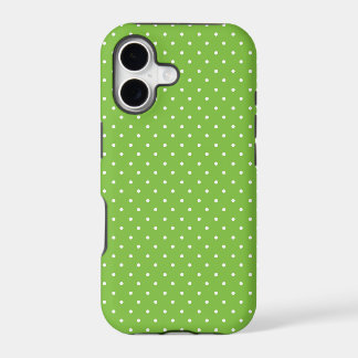 Motif à pois blancs jaune moutarde pour coque de i
