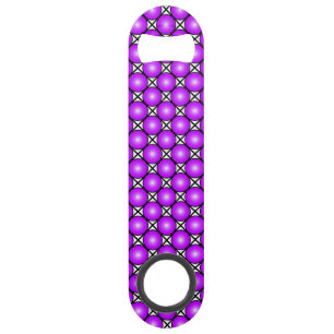 Motif à pois rose magenta noir et blanc en treilli