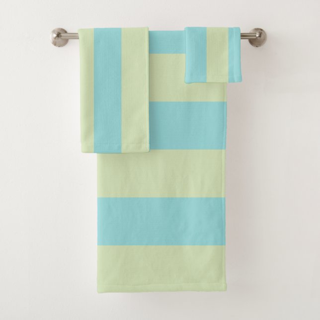 Motif à rayures pastel doux - Crème de citron vert (En situation)