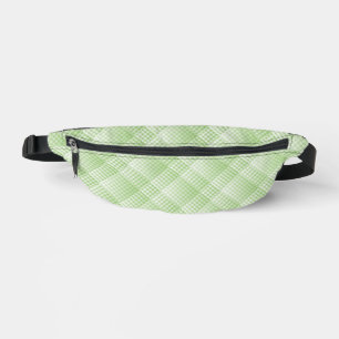 Motif Abstrait à Damier Vert Blanc