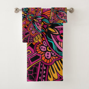 Motif abstrait à la mode génial de Boho rétro