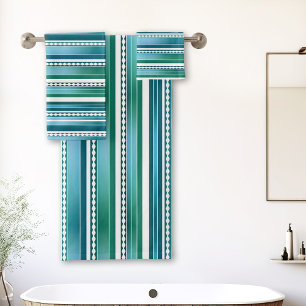 Motif Abstrait à rayures bleu turquoise