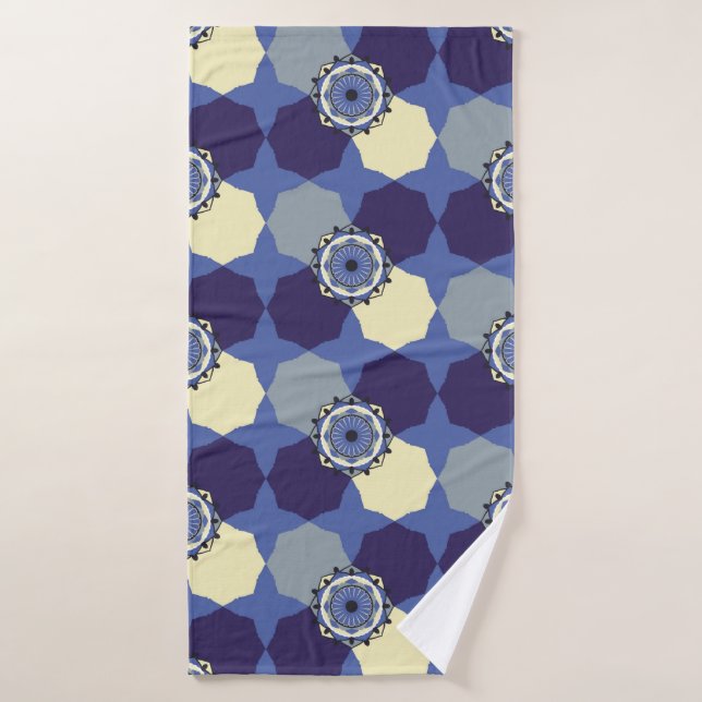 motif Abstrait avec élément arabe classique (Serviette de bain)