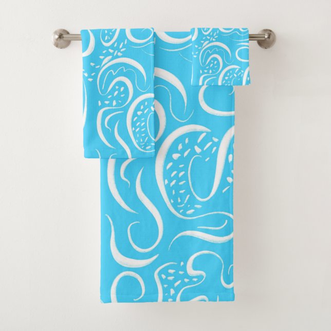 Motif Abstrait Bleu clair (En situation)