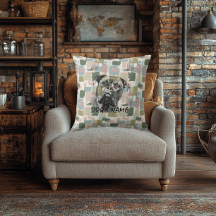 Motif Abstrait Coussin Cane Corso personnalisé