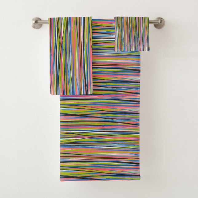 Motif Abstrait de la ligne indienne Boho (En situation)