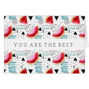 Motif abstrait de pastèque