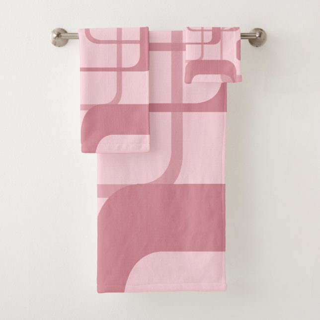 Motif Abstrait des années 70 de Pink Retro 60 (En situation)