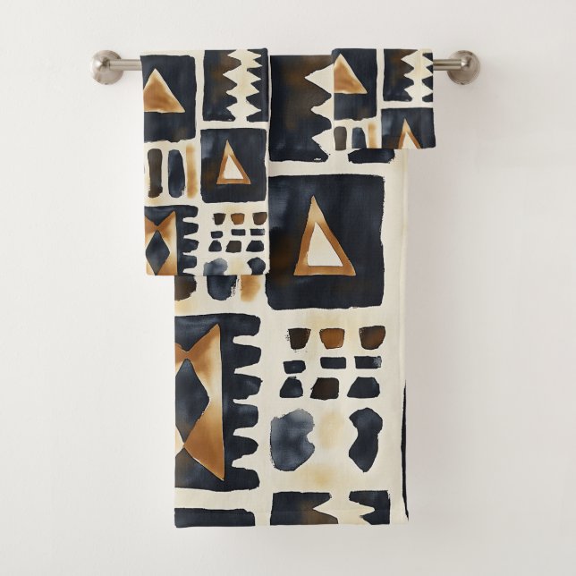 Motif Abstrait en tissu de boue (En situation)