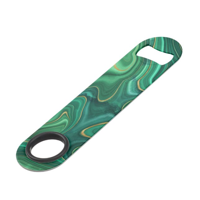 Motif Abstrait Glam Green Jaune de luxe (Devant angulaire)