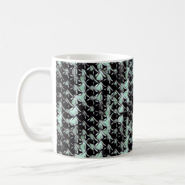 Motif abstrait moderne 1187 - Café Mug (Gauche)