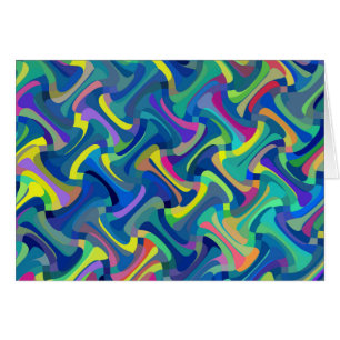 Motif Abstrait multicolore