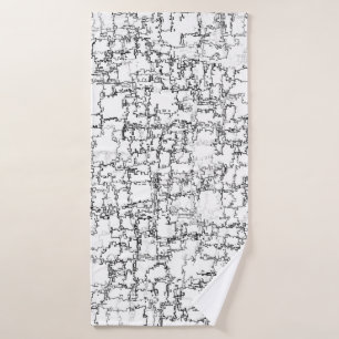 Motif Abstrait noir et blanc