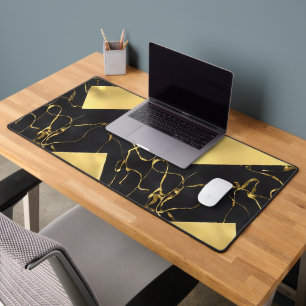 Motif Abstrait noir et or