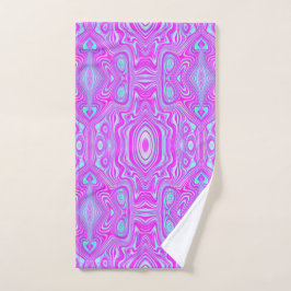Motif Abstrait Trippy Hot Pink et Aqua Blue