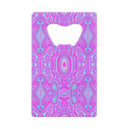 Motif Abstrait Trippy Hot Pink et Aqua Blue