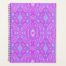 Motif Abstrait Trippy Hot Pink et Aqua Blue