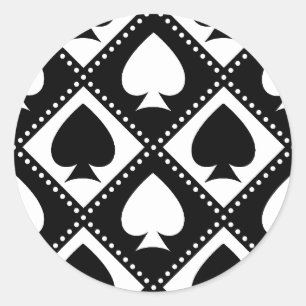 Motif Ace des Spades Runder Aufkleber